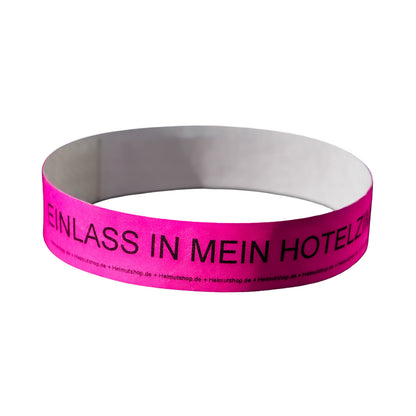 "EINLASS IN MEIN HOTELZIMMER" FLIRTBAND | ARMBAND | EINLASSBAND |MALLE | FESTIVAL | PARTY