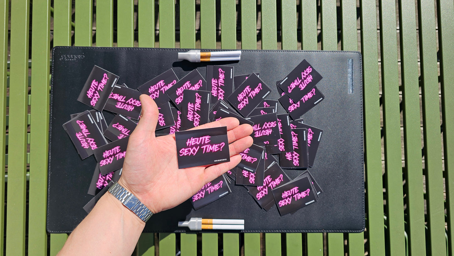 "HEUTE SEXY TIME" | STICKER | AUFKLEBER | MALLE | FESTIVAL | PARTY