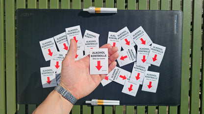 "ALKOHOLKONTROLLE BITTE HIER BLASEN" | STICKER | AUFKLEBER | MALLE | FESTIVAL | PARTY
