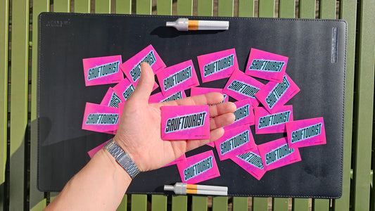 "SAUFTOURIST" | STICKER | AUFKLEBER | MALLE | FESTIVAL | PARTY