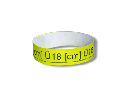 "Ü18 [cm]" FLIRTBAND | ARMBAND | EINLASSBAND |MALLE | FESTIVAL | PARTY