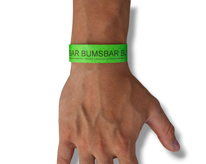 "BUMSBAR" FLIRTBAND | ARMBAND | EINLASSBAND |MALLE | FESTIVAL | PARTY