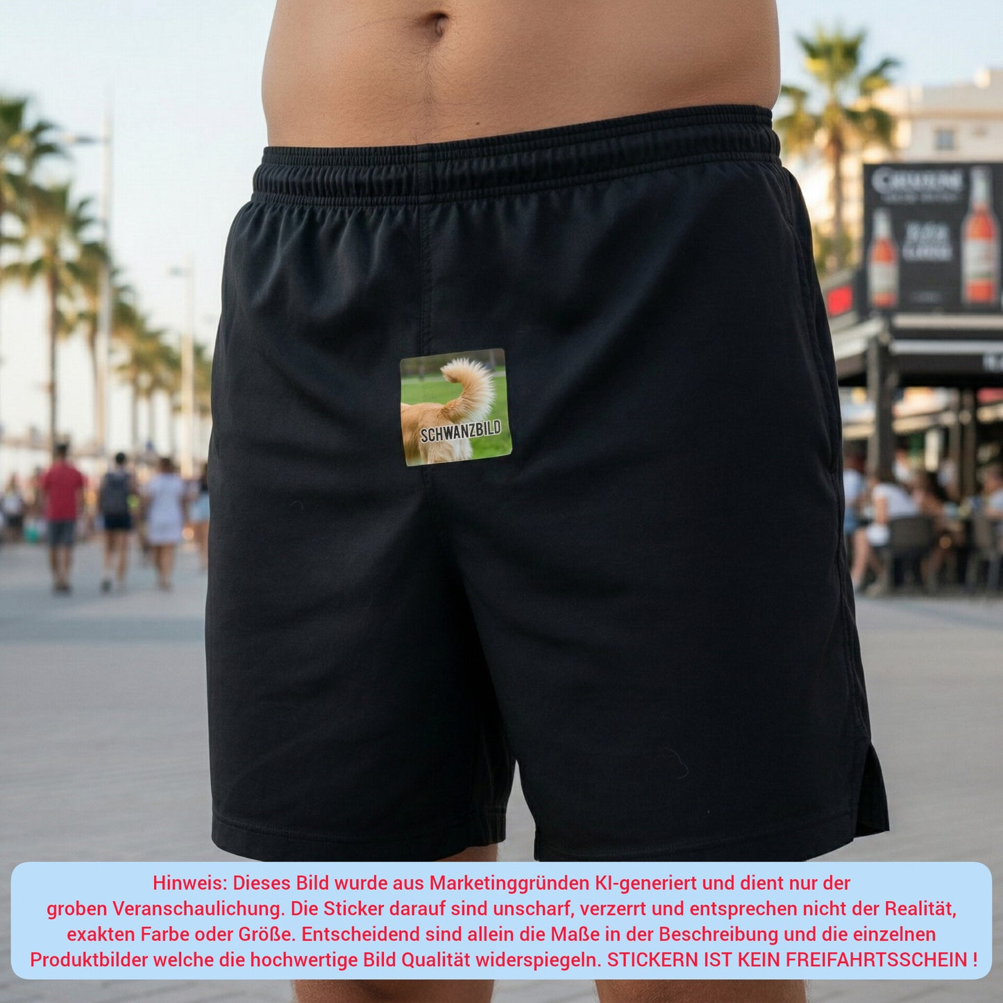 "SCHWANZBILD" | STICKER | AUFKLEBER | MALLE | FESTIVAL | PARTY