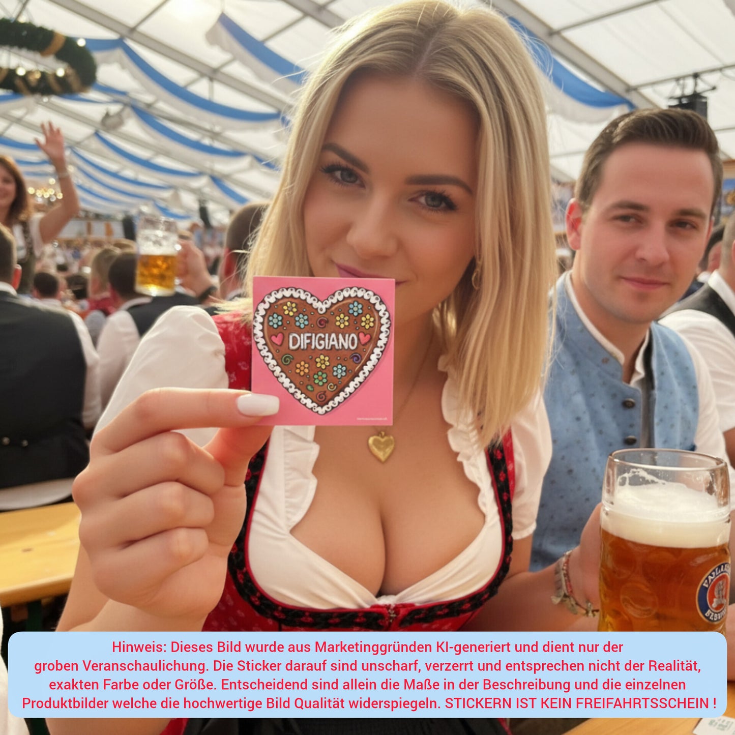 "DIFIGIANO" | STICKER | AUFKLEBER | MALLE | FESTIVAL | PARTY