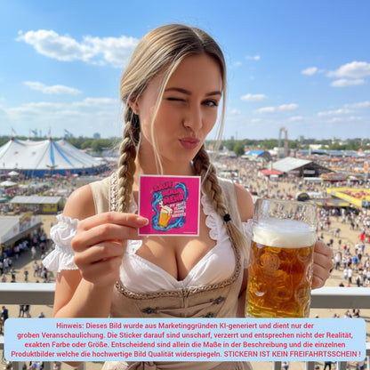 "SAUF MAL MEHR" | STICKER | AUFKLEBER | MALLE | FESTIVAL | PARTY