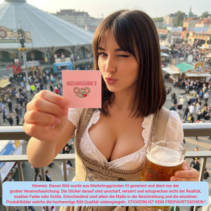"SCHMUSEN?" | STICKER | AUFKLEBER | MALLE | FESTIVAL | PARTY