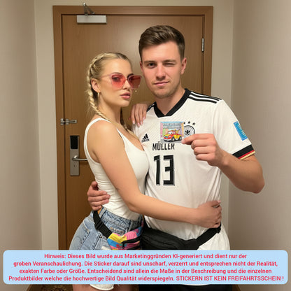 "DARF ICH DICH ABSCHLEPPEN" | STICKER | AUFKLEBER | MALLE | FESTIVAL | PARTY