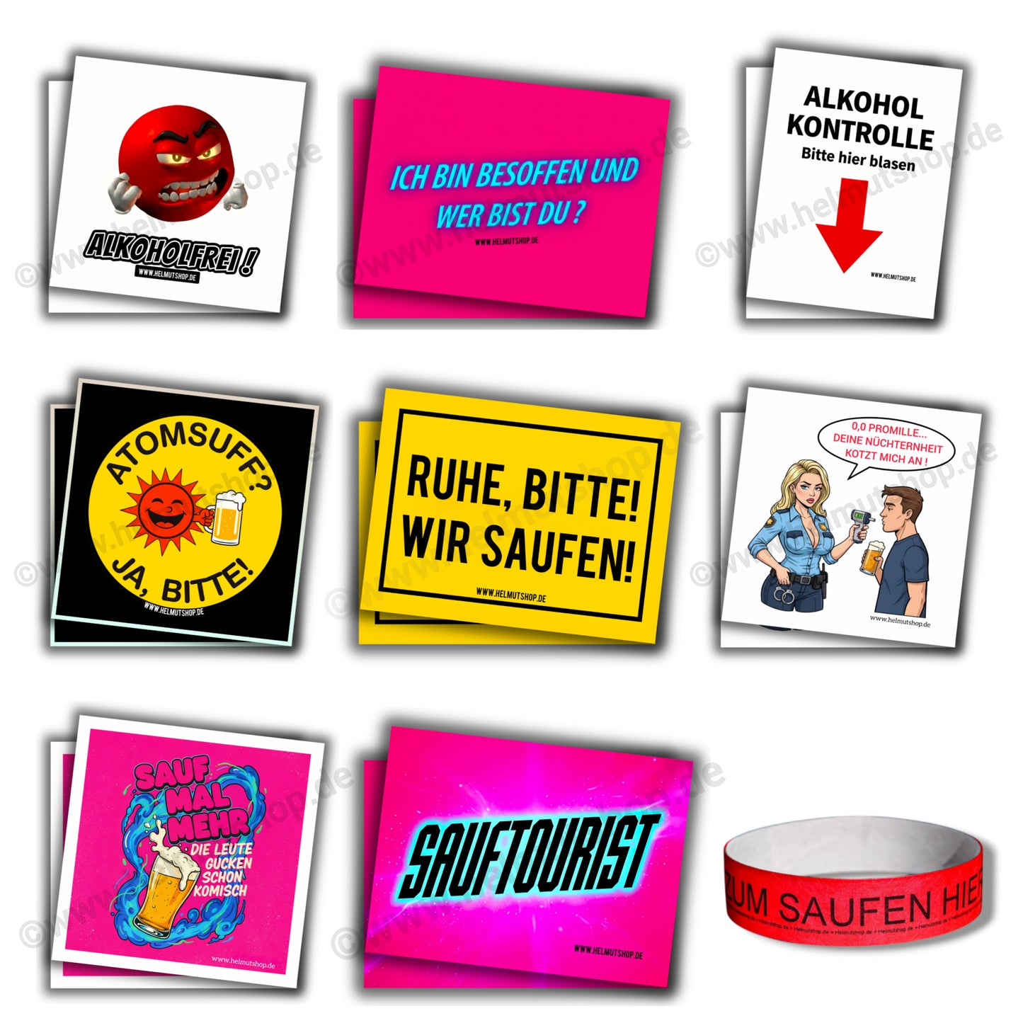 SAUF BUNDLE | STICKER | AUFKLEBER | MALLE | FESTIVAL | PARTY