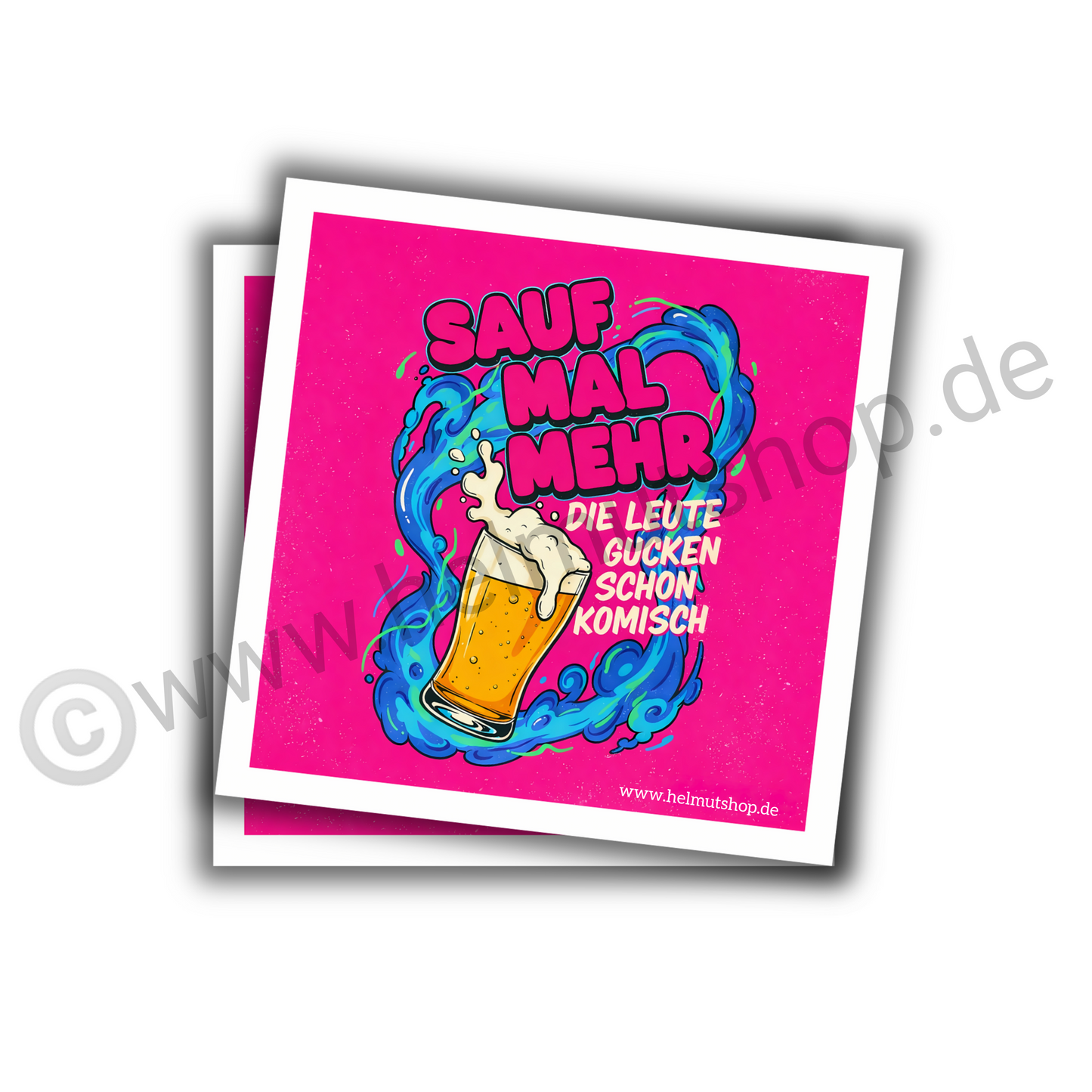 "SAUF MAL MEHR" | STICKER | AUFKLEBER | MALLE | FESTIVAL | PARTY
