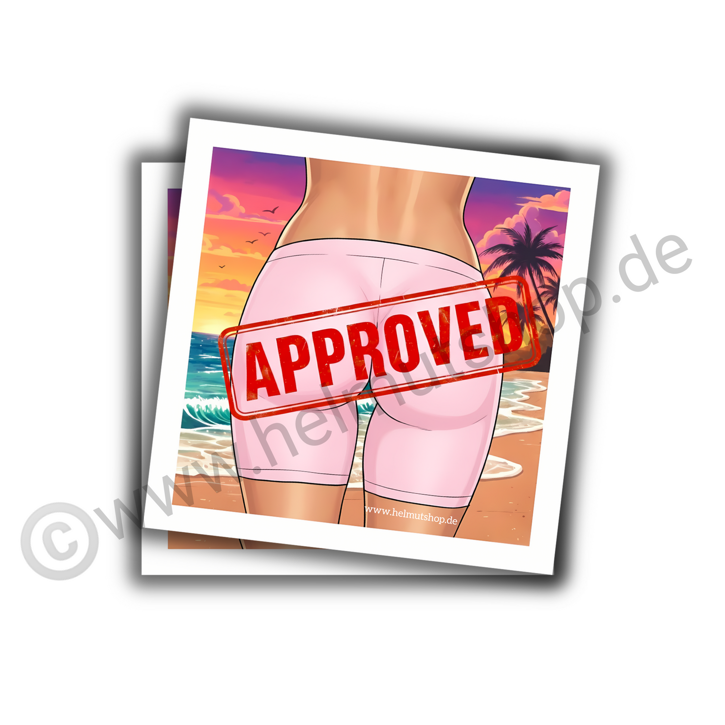 "APPROVED ARSCH" | STICKER | AUFKLEBER | MALLE | FESTIVAL | PARTY