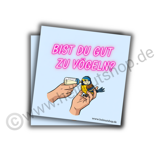 "BIST DU GUT ZU VÖGELN" | STICKER | AUFKLEBER | MALLE | FESTIVAL | PARTY