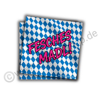 "FESCHES MADL" | STICKER | AUFKLEBER | MALLE | FESTIVAL | PARTY