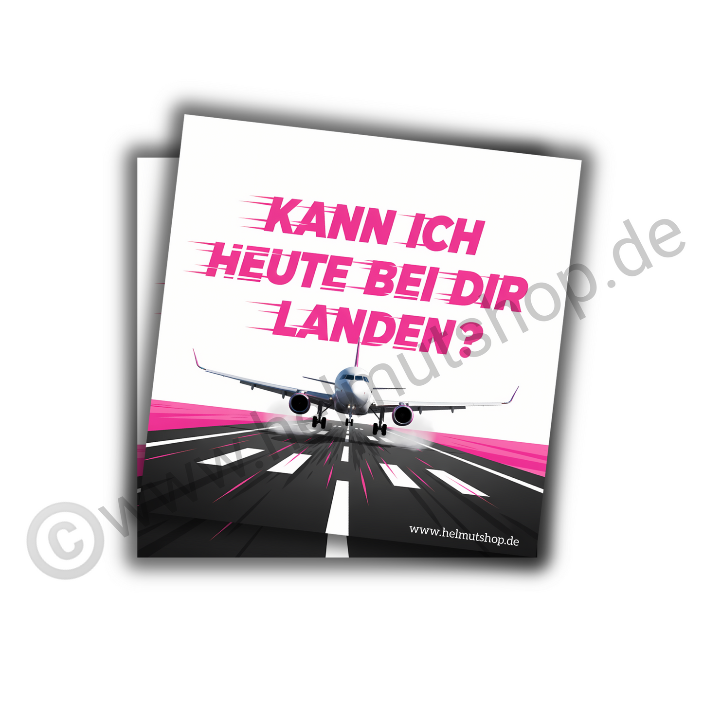 "KANN ICH HEUTE BEI DIR LANDEN" | STICKER | AUFKLEBER | MALLE | FESTIVAL | PARTY