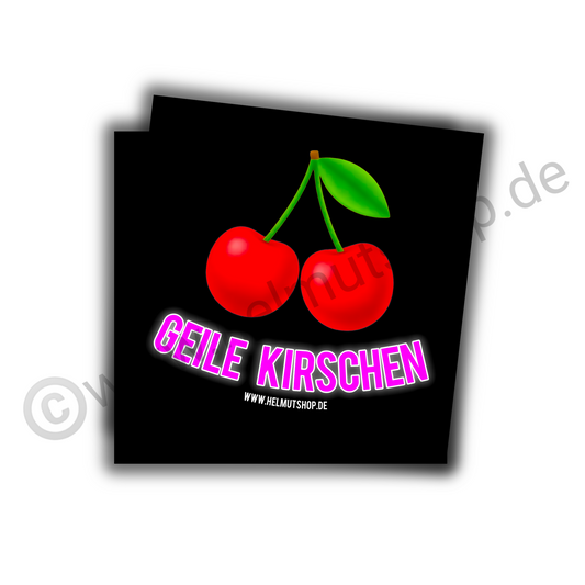 "GEILE KIRSCHEN" | STICKER | AUFKLEBER | MALLE | FESTIVAL | PARTY
