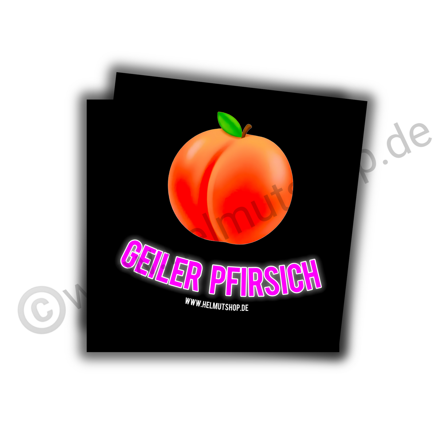 "GEILER PFIRSICH" | STICKER | AUFKLEBER | MALLE | FESTIVAL | PARTY