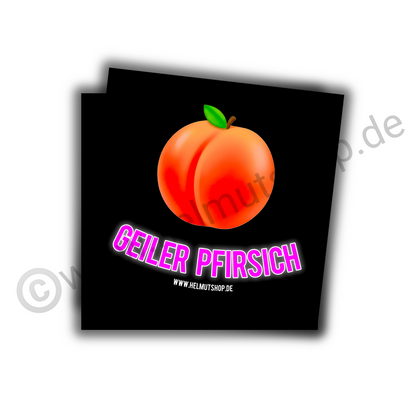 "GEILER PFIRSICH" | STICKER | AUFKLEBER | MALLE | FESTIVAL | PARTY