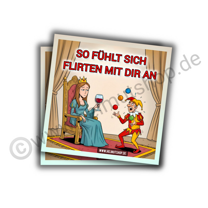 "SO FÜHLT SICH FLIRTEN AN" | STICKER | AUFKLEBER | MALLE | FESTIVAL | PARTY