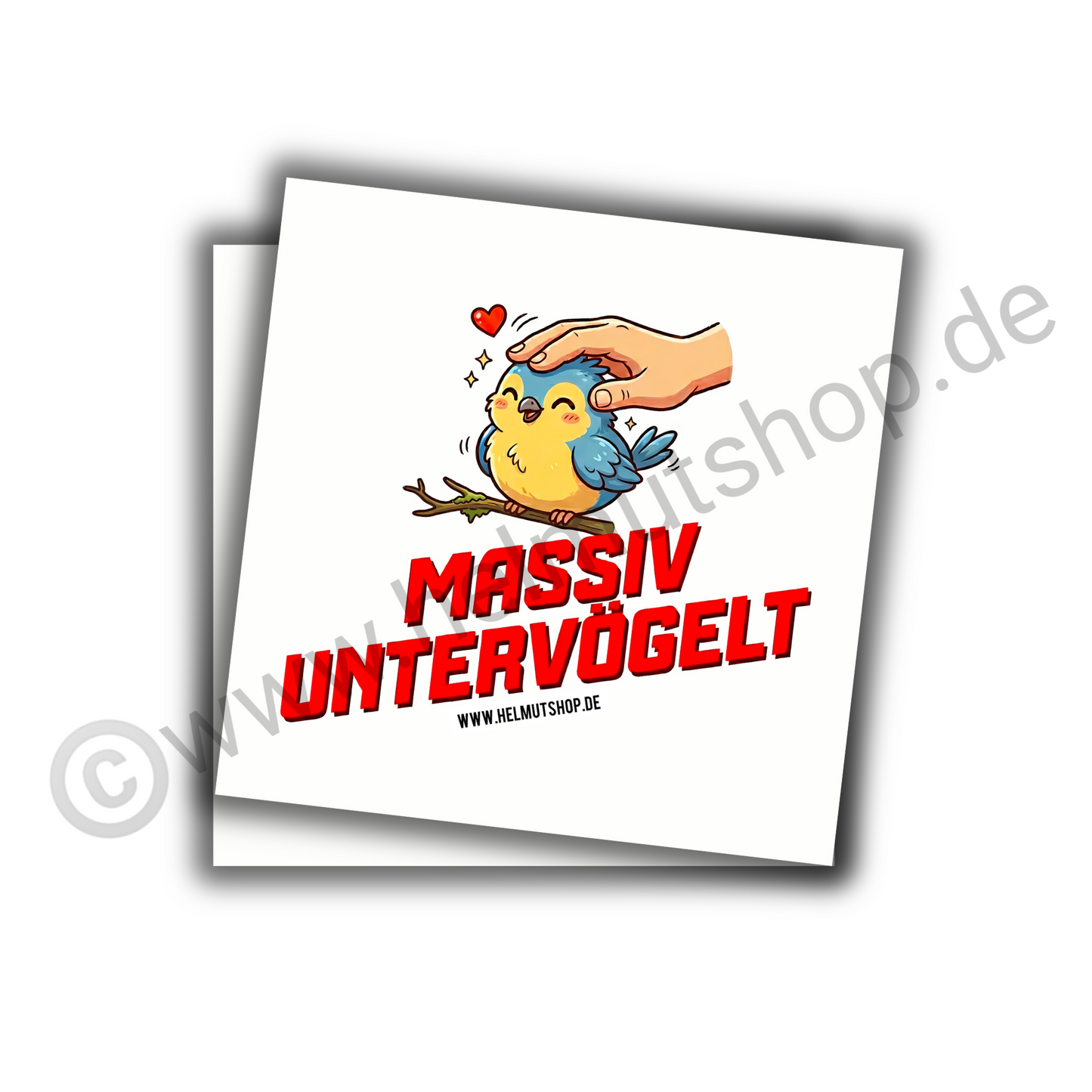 "MASSIV UNTERVÖGELT" | STICKER | AUFKLEBER | MALLE | FESTIVAL | PARTY