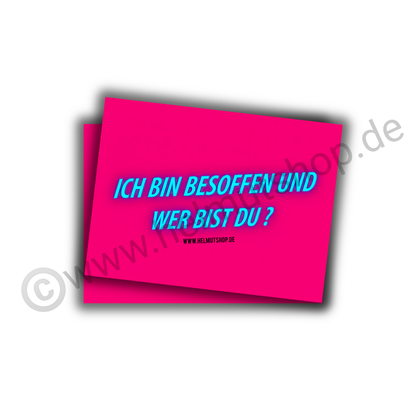 "ICH BIN BESOFFEN & WER BIST DU" | STICKER | AUFKLEBER | MALLE | FESTIVAL | PARTY