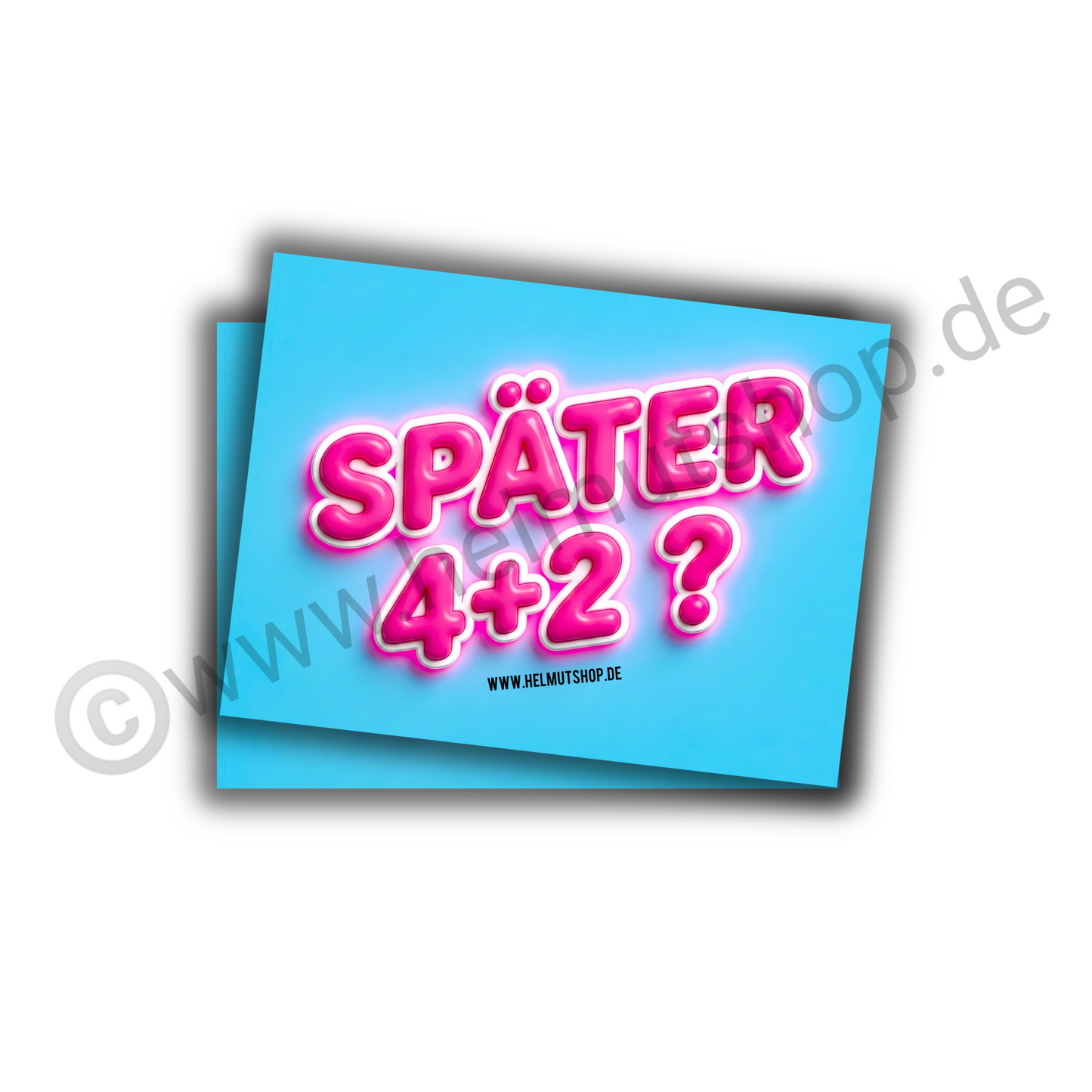 "SPÄTER 4+2" | STICKER | AUFKLEBER | MALLE | FESTIVAL | PARTY