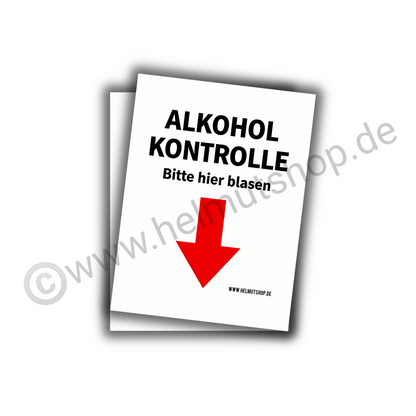 "ALKOHOLKONTROLLE BITTE HIER BLASEN" | STICKER | AUFKLEBER | MALLE | FESTIVAL | PARTY