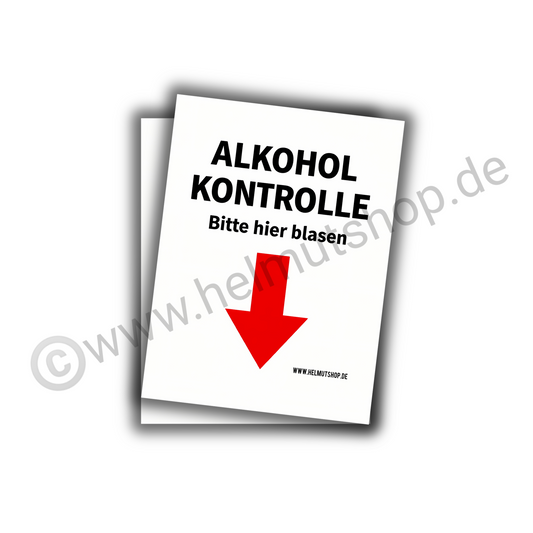 "ALKOHOLKONTROLLE BITTE HIER BLASEN" | STICKER | AUFKLEBER | MALLE | FESTIVAL | PARTY